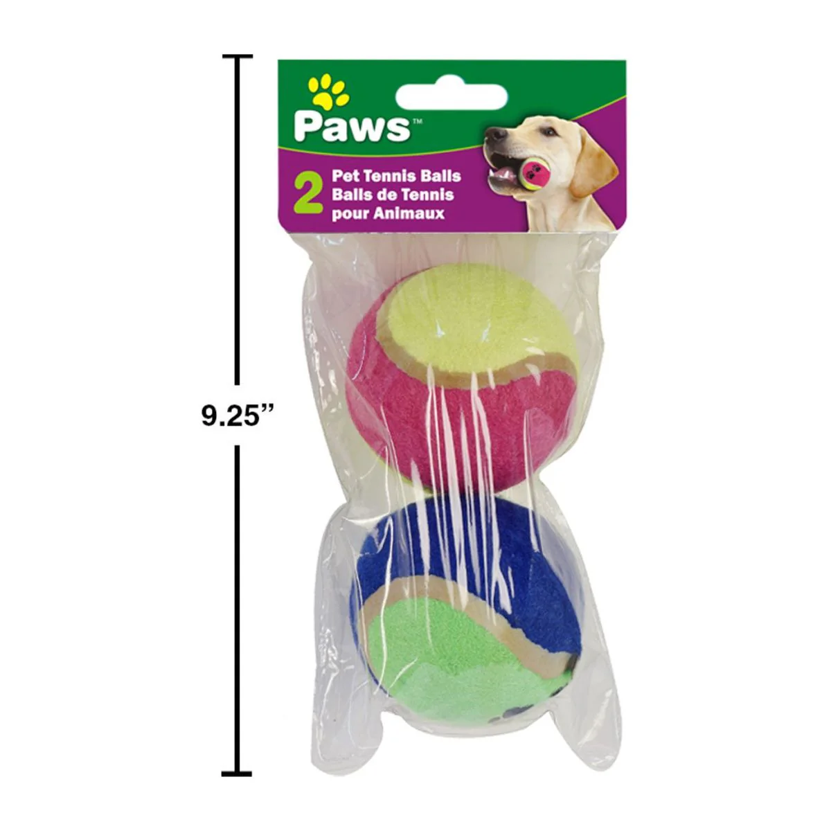 2 Pelotas De Tenis Para Mascotas Impresas De 2,5 ", 2 Col. En Una Bolsa, (CS) - Image 7