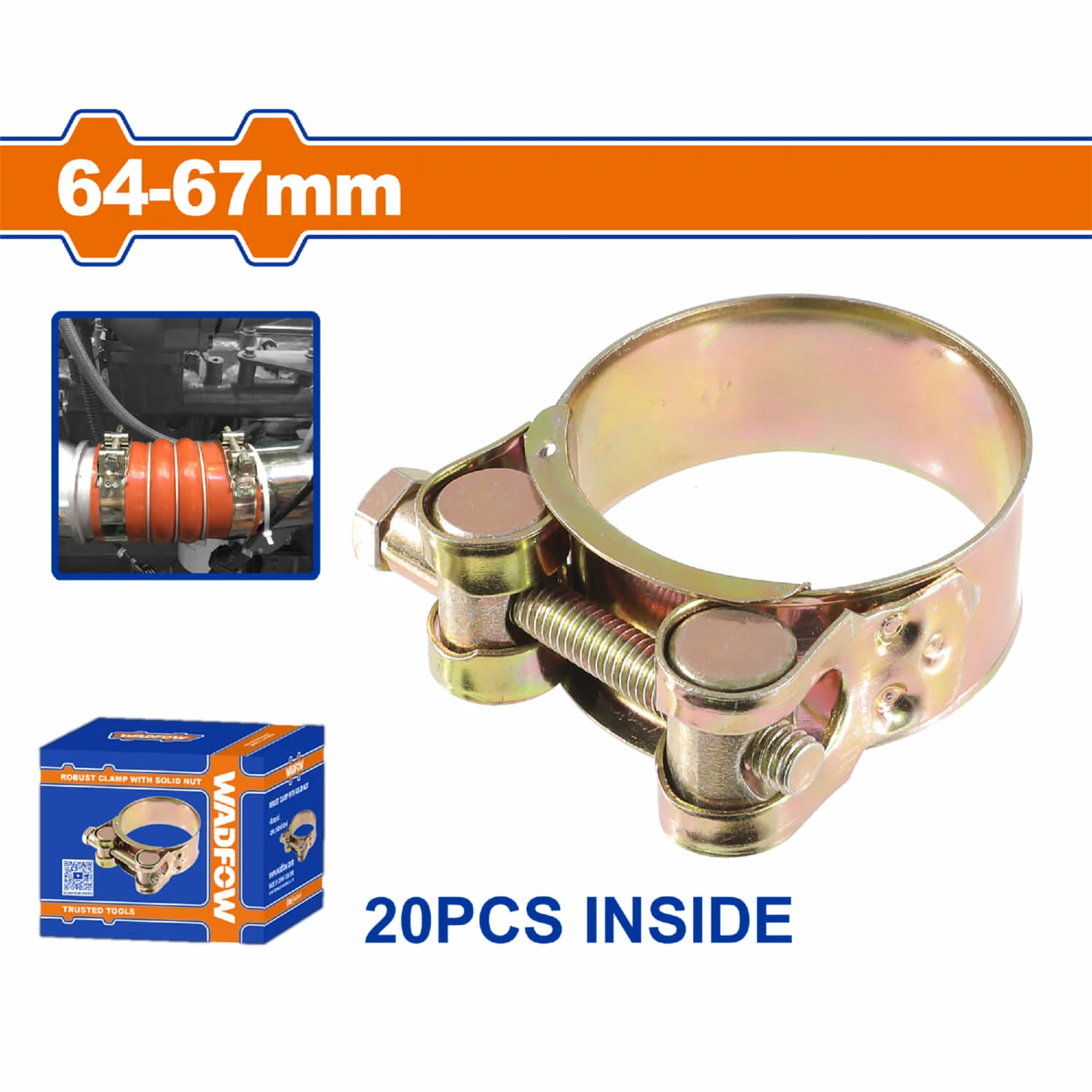 Abrazaderas Robustas Con Tuerca Sólida De Acero Chapado En Zinc. Clamps - Image 12