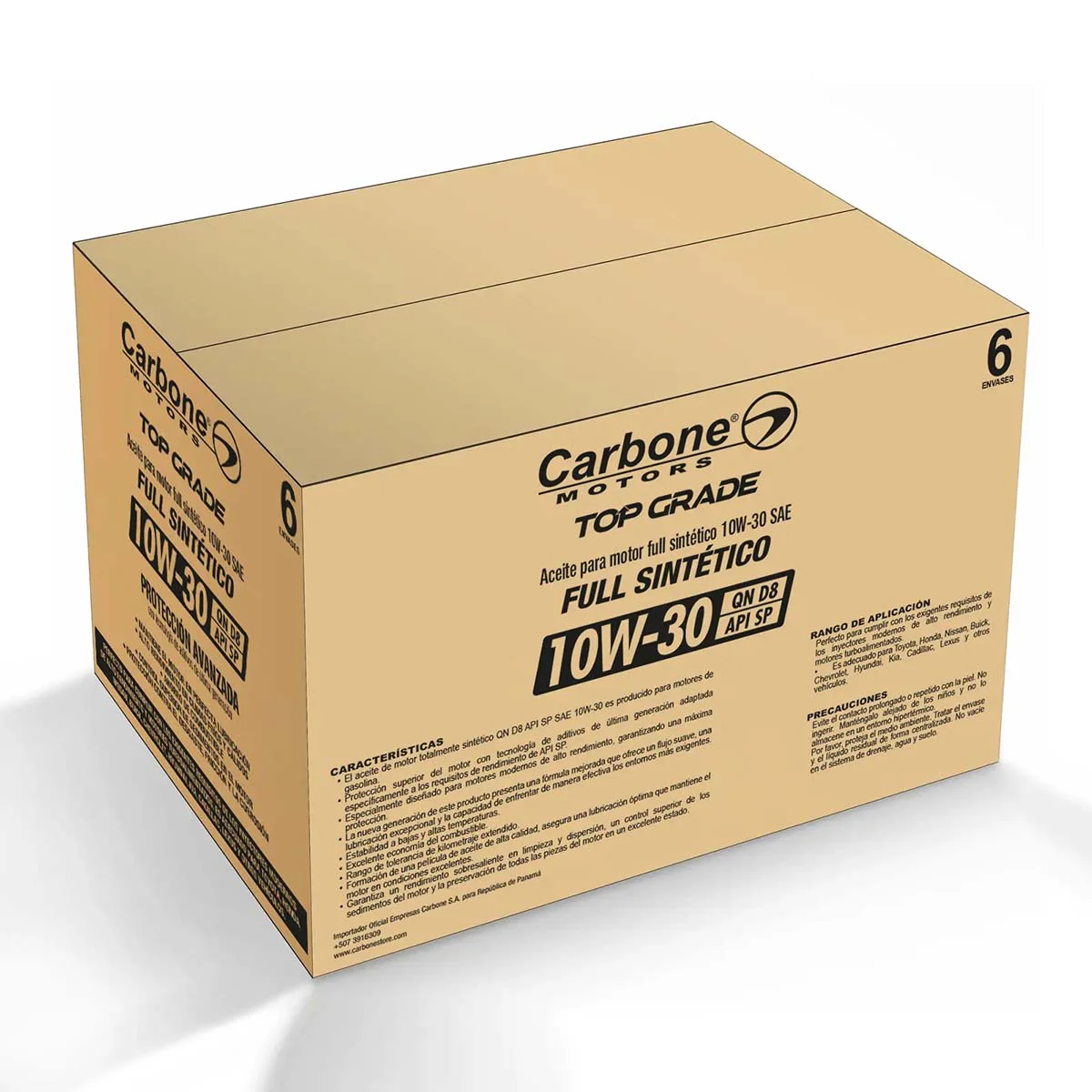 ACEITE DE MOTOR 10W-30 API SP SAE QN D8 FULL SINTETICO PARA MOTORES GASOLINA ( 1 GALON ) - Image 4