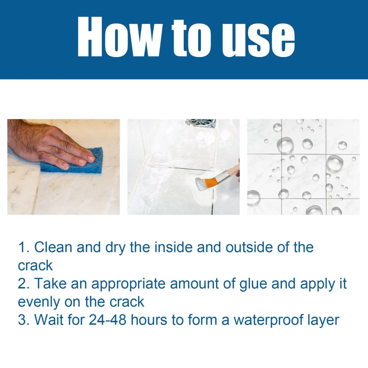 Adhesivo Sellador Impermeable Transparente Con Pincel 100G. Alta Resistencia Para Reparaciones Y Sellado. - Image 4