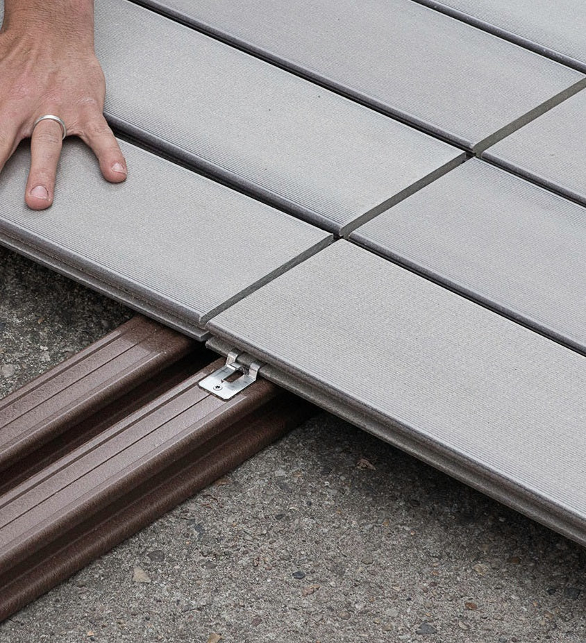 Angulo Remate Deck Marron Claro WPC Exteriores 50X50x2900mm. - Image 4