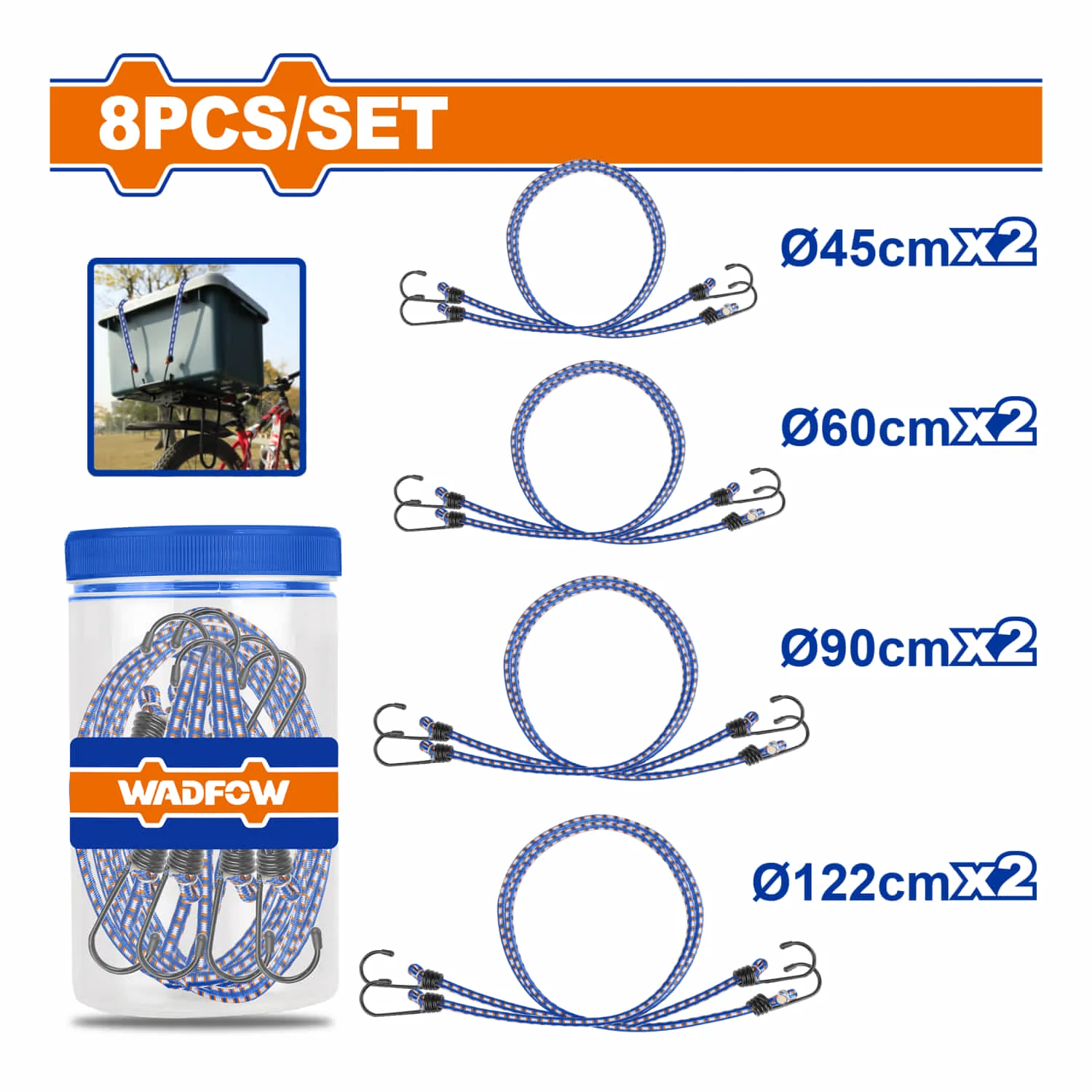 Bandas Elásticas Ligas De Amarre Set De 8 Piezas Sujetador Elástico. - Image 2