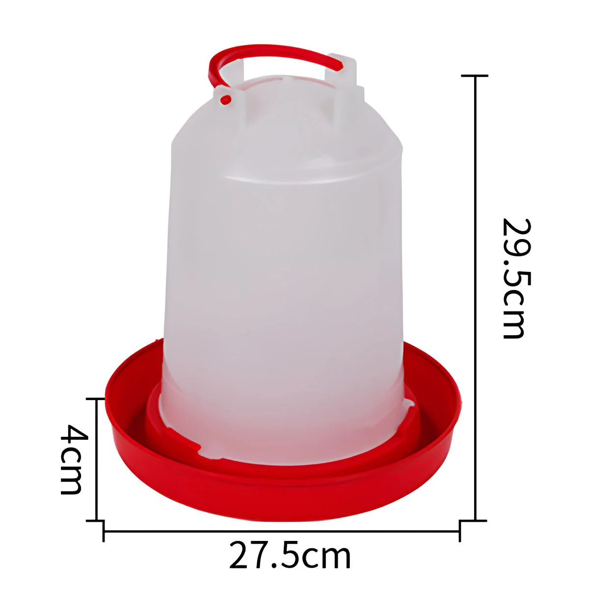Bebedero Para Pollos Y Gallinas. Capacidad De 6 L. 29.5X27.5Cm.