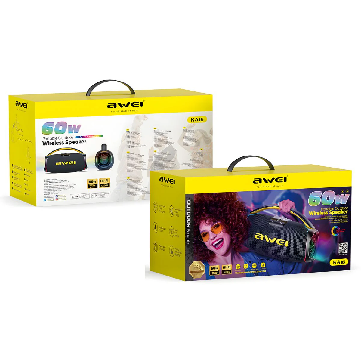 Bocina Bluetooth 5.3 Portátil De 60W. Speaker Parlante Inalámbrico De Alta Potencia. Altavoz Recargable Con Resistencia Al Agua IPX5 Y Función TWS. - Image 3