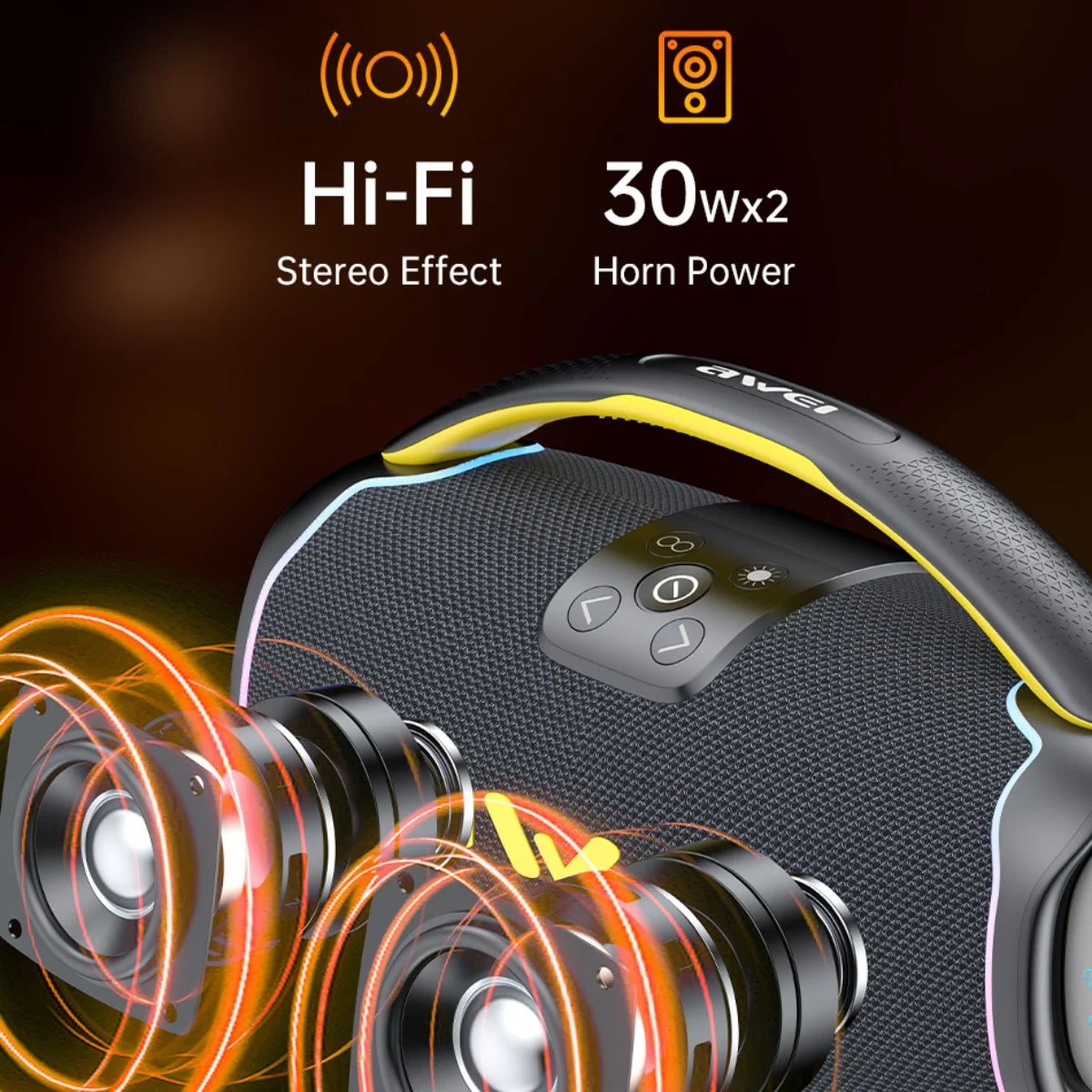 Bocina Bluetooth 5.3 Portátil De 60W. Speaker Parlante Inalámbrico De Alta Potencia. Altavoz Recargable Con Resistencia Al Agua IPX5 Y Función TWS. - Image 6