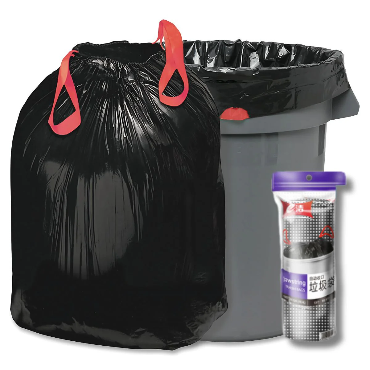 Bolsas De Basura De 26 Galones 98.4L. (Pack De 13 Unidades) Bolsas De Residuo 71.1Cm X 81.3Cm. Cartuchos Color Negro.