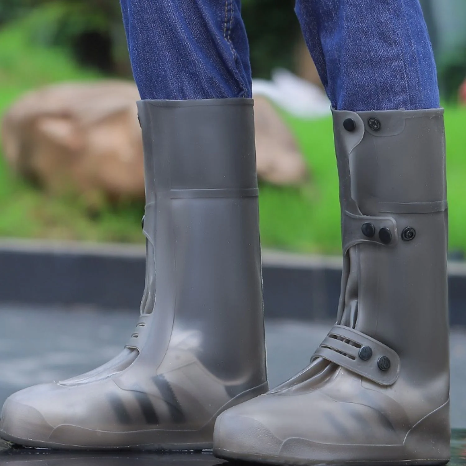 Botas De Caucho Para Lluvia. Cubrecalzado Impermeable. Protector De Zapatos. (1 Par) - Image 5