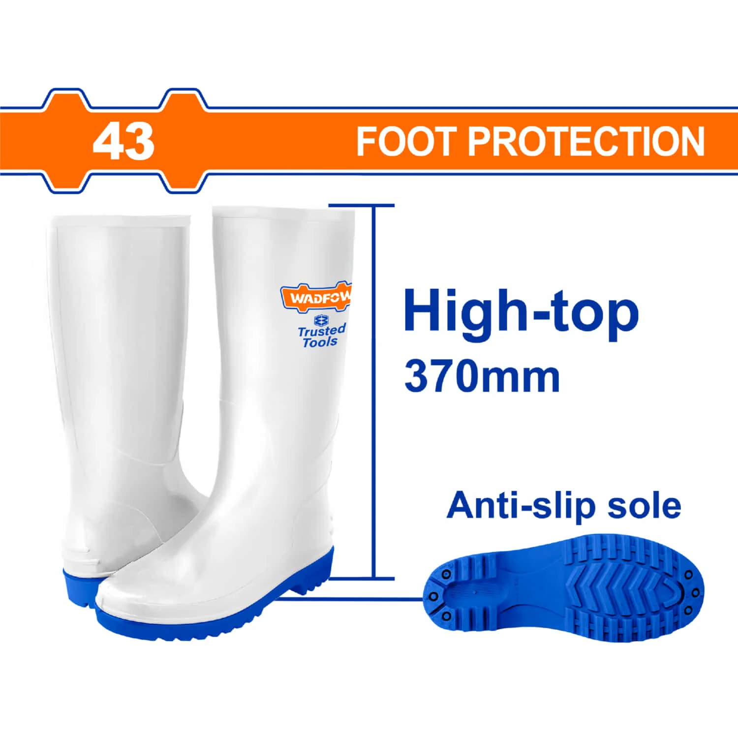 Botas Extra Altas. 100% Resistente Al Agua. PVC. Suela Antiresbalante. Altura:370Mm. - Image 6
