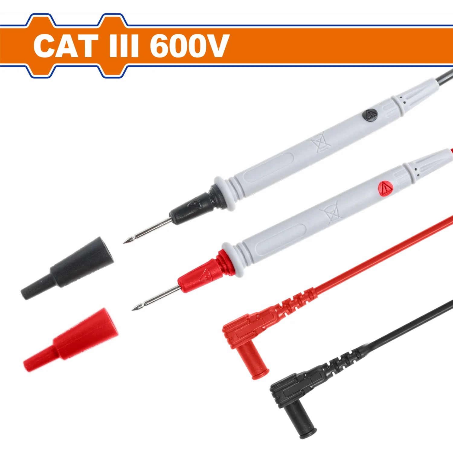 Cable Y Puntas De Prueba Para Multímetro 85Cm CAT Ⅲ600V 136Mm Largo. Apto Para Medidor Abrazadera - Image 2