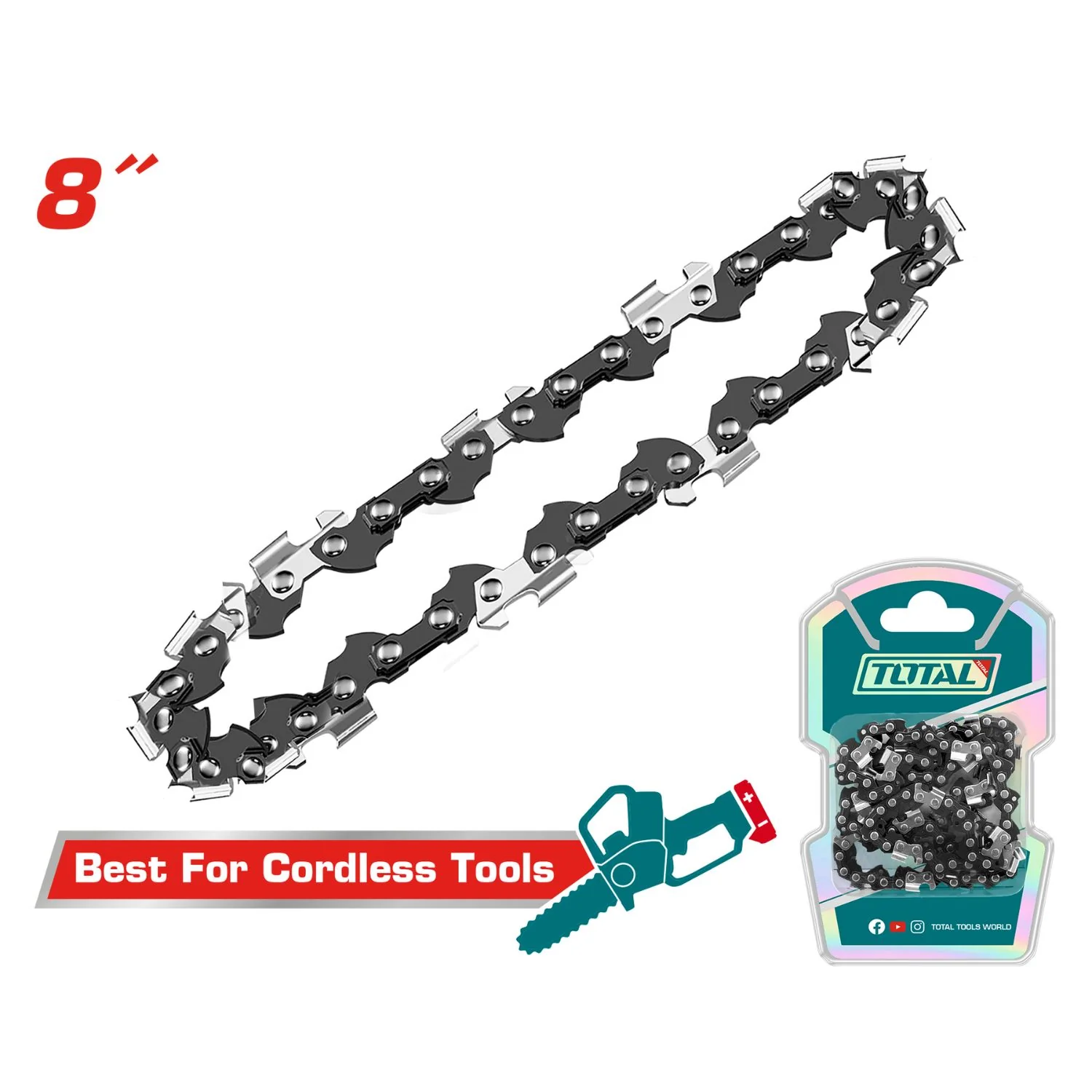 Cadena De Repuesto 8" Para Motosierra.