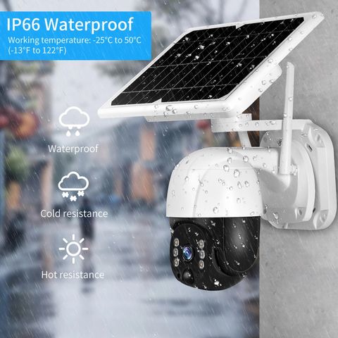 Cámara De Seguridad Solar, 360° A Prueba De Agua. Con Wifi. 3MP. - Image 2