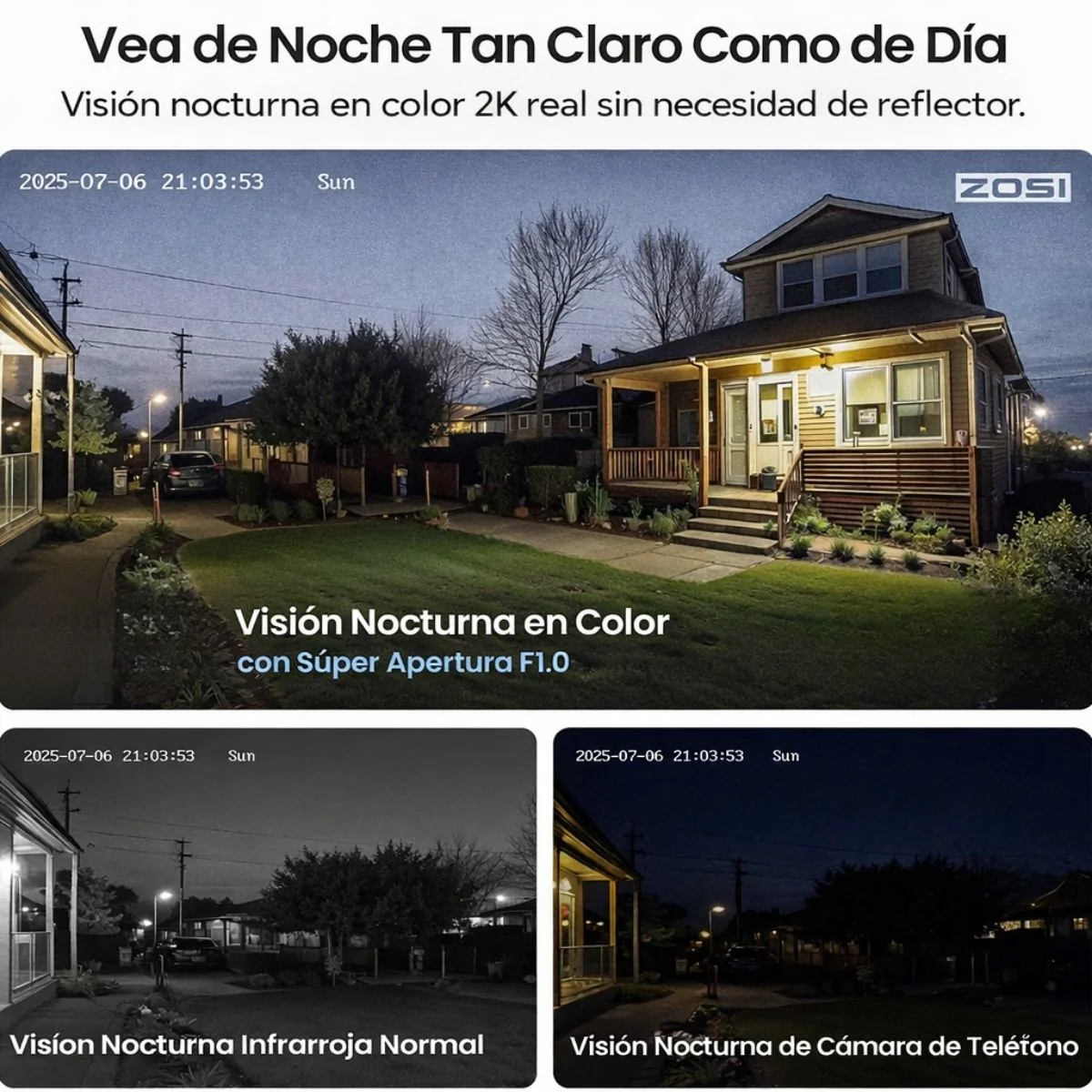 Cámara Wifi Exterior 4MP IP66 Con Visión Nocturna A Color 30M Y Detección De Personas Y Vehículos. Cámara De Videovigilancia Con Audio Bidireccional Y Alarma - Image 4