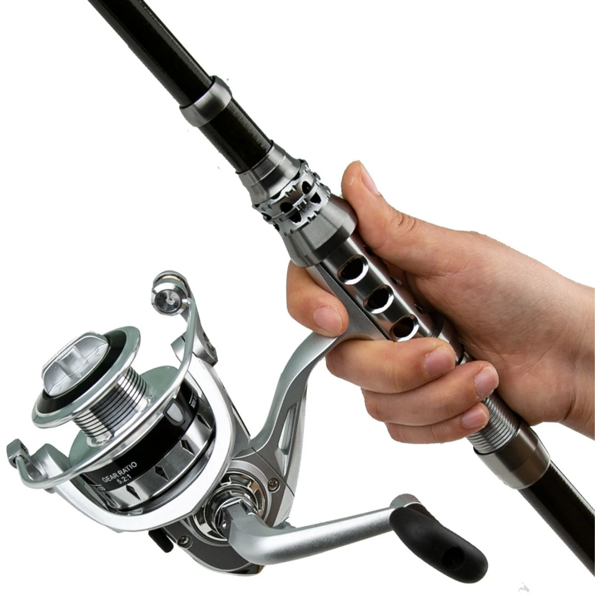 Caña De Pescar Telescópica 2.1M Con Carrete Y Kit Completo De Accesorios Para Pesca - Image 6