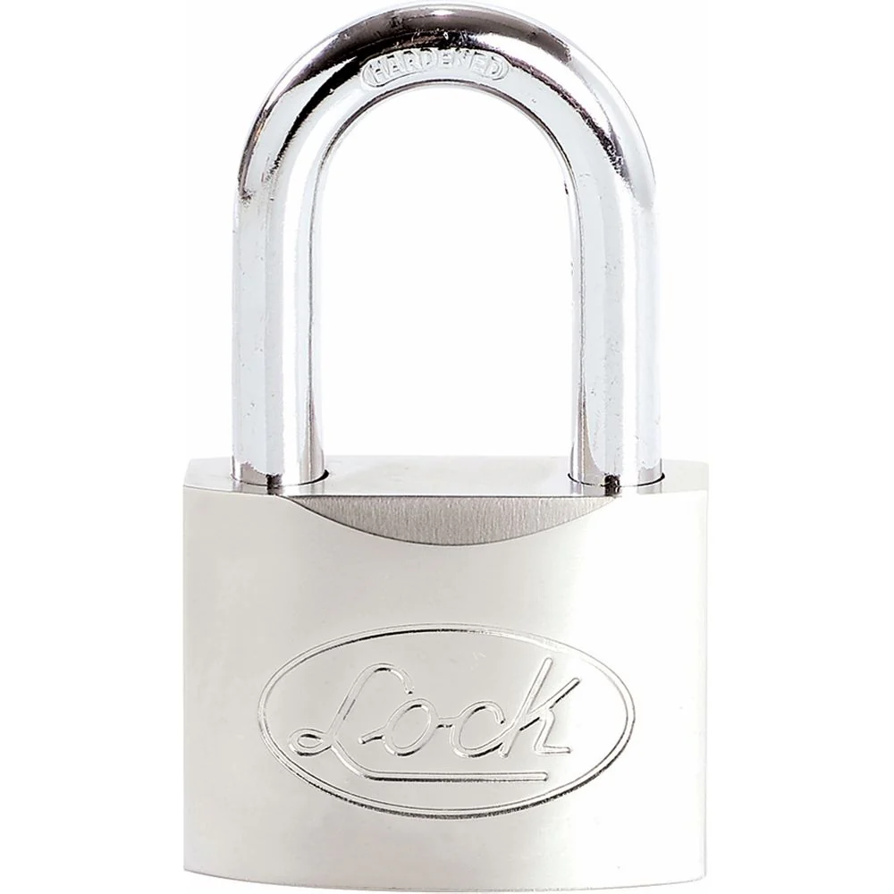Candado Cuerpo De Aluminio 60 Mm Con Gancho Largo Lock. - Image 2