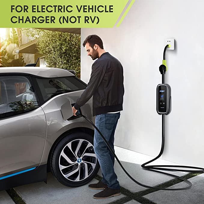 Cargador Carros Eléctricos Tipo1 J1772 10 A 40A, 110-240V Wifi Dual Portátil O De Pared. - Image 3