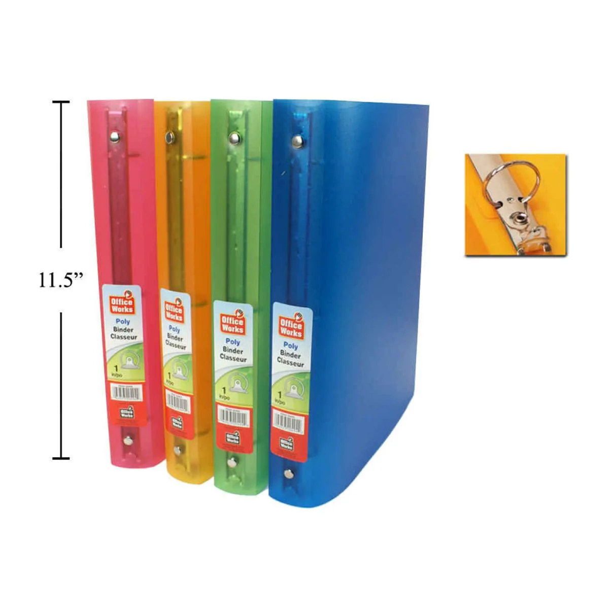 Carpeta De Polietileno De 1 "Con Refuerzo  (1Pza) (Viene En Colores Variados Al Azar) - Image 5