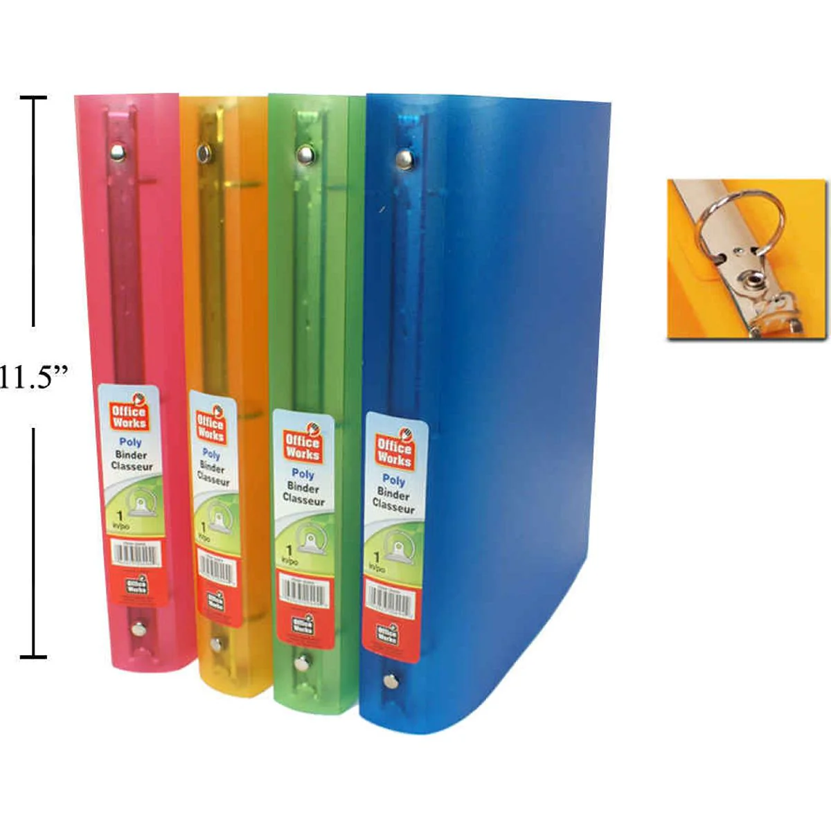 Carpeta De Polietileno De 1 "Con Refuerzo  (1Pza) (Viene En Colores Variados Al Azar) - Image 6