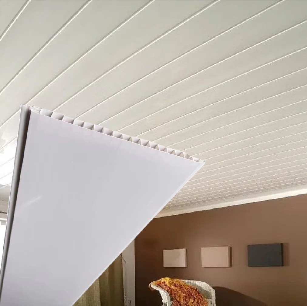 Cielo Raso PVC Techo Blanco Brillante BRILLO Panel 20Cm X 8Mm X 5.95M  Resistente A Humedad Fácil Instalación Alta Durabilidad - Image 3