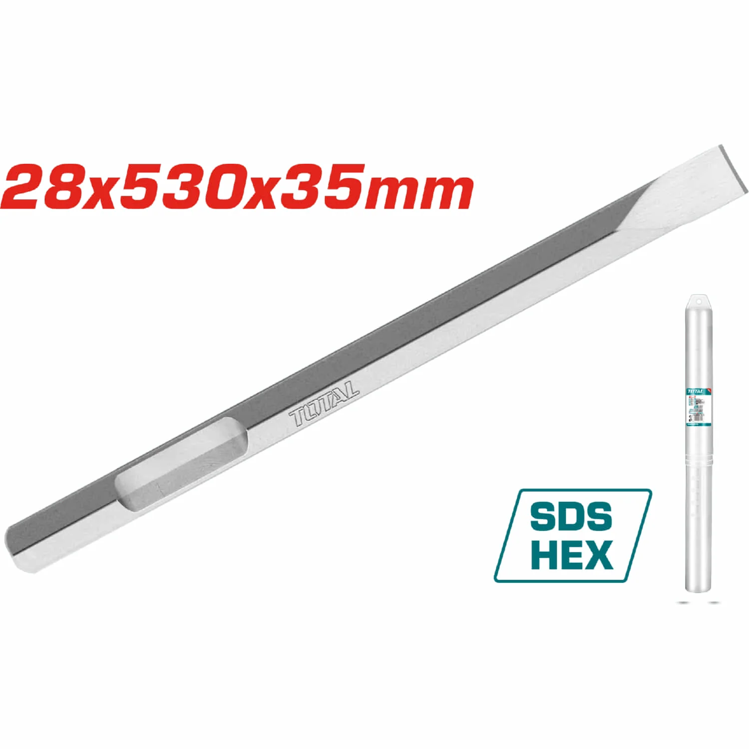 Cinceles SDS Hex Plano Para Demoledor Rotomartillo - Image 2