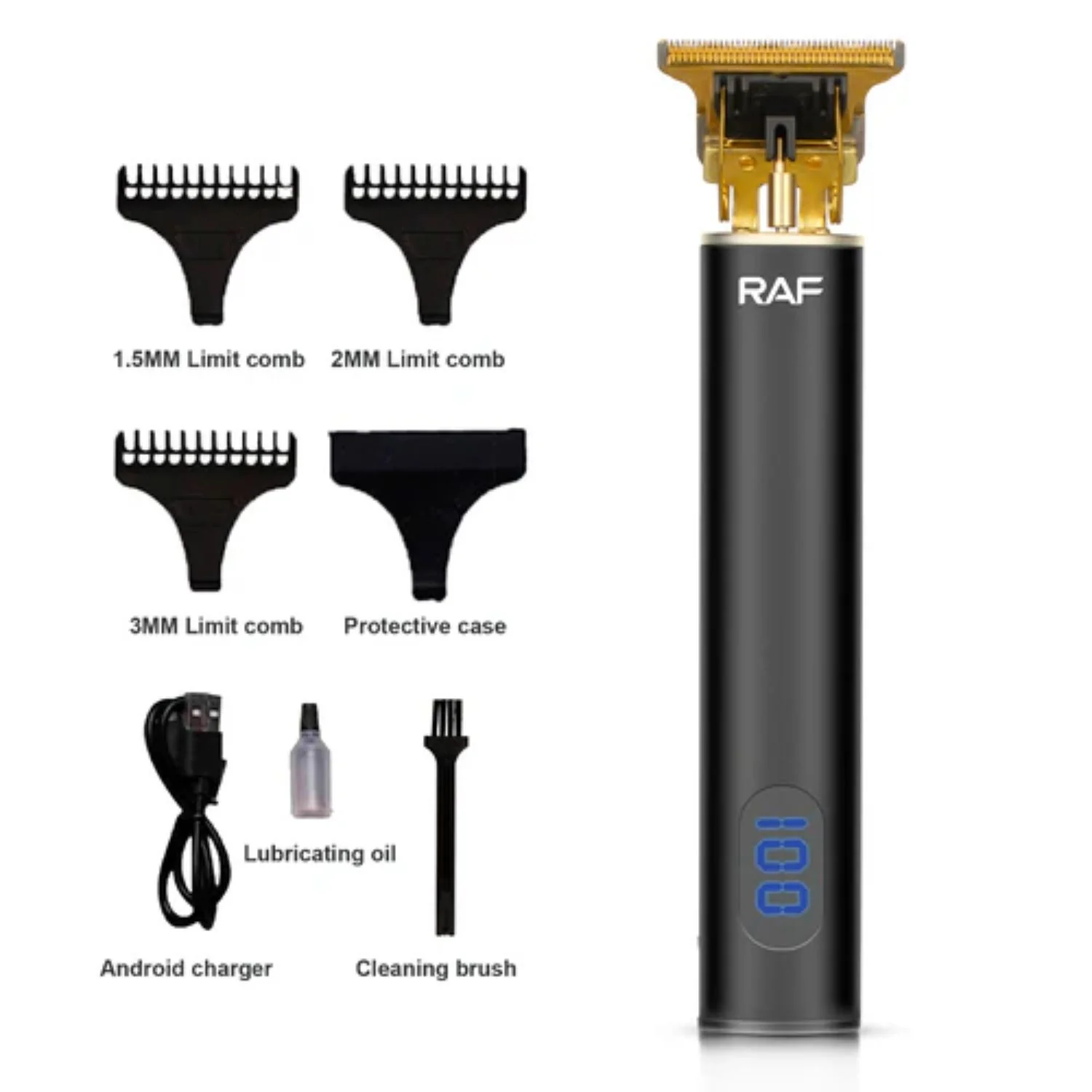 Cortadora De Cabello Eléctrica 5W Cuchillas De Acero Cable USB Incluye Peines. 110V/60Hz Cortadora Barbero - Image 2