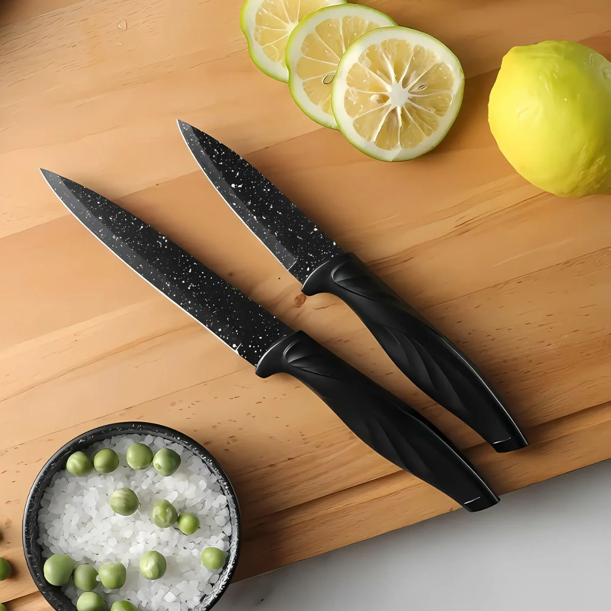 Cuchillos De Cocina Profesionales. Set De 6 Piezas. Juego De Cuchillos Antiadherentes Con Pelador. - Image 2