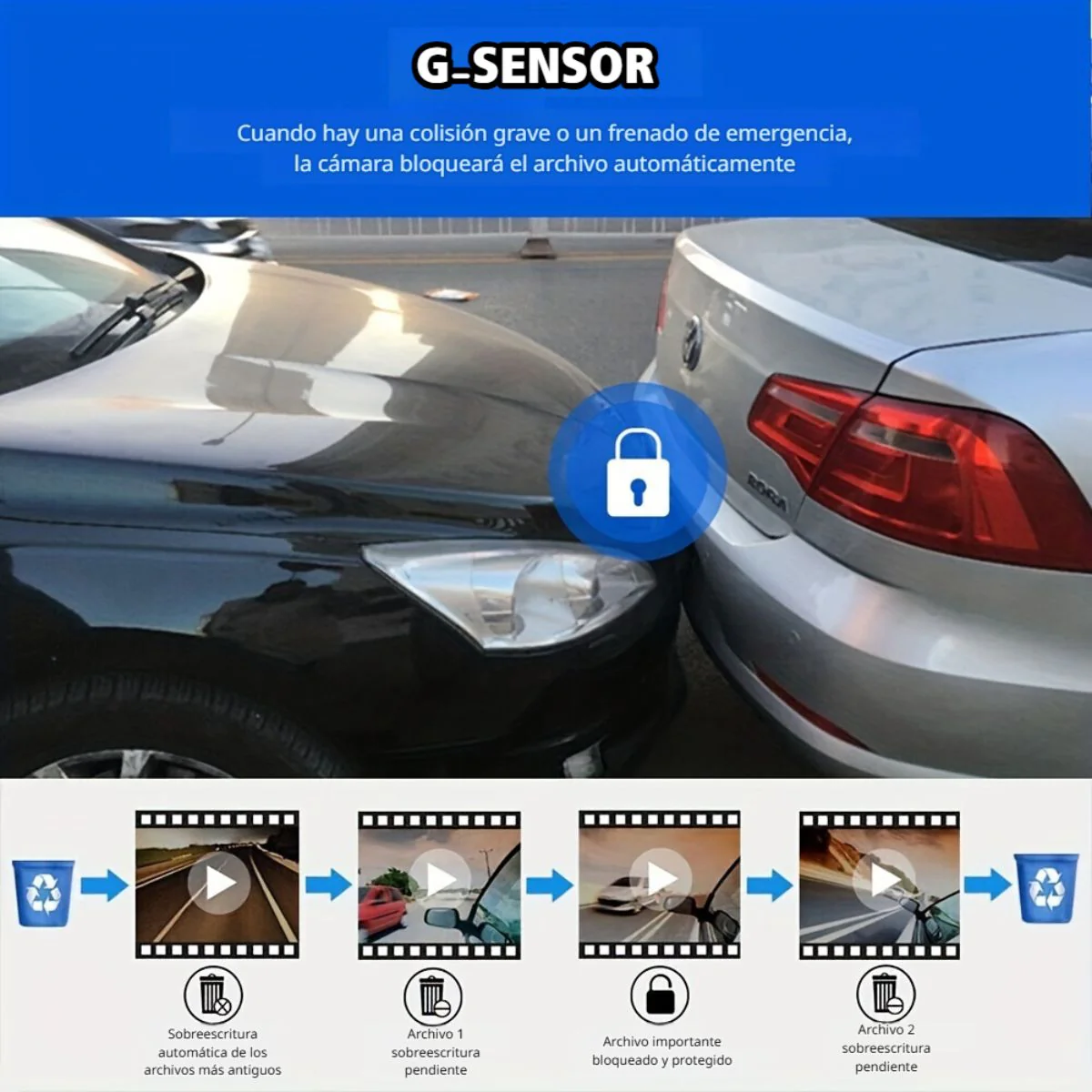 Dash Cam Cámara Doble Para Autos 1080P Con Wifi. Grabación Frontal Y Trasera. Dashcam Con Visión Nocturna HD Para Carros. Wifi + 32G - Image 4