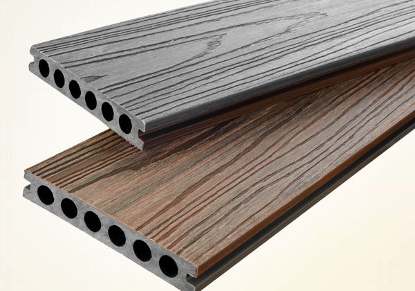 Piso Deck WPC Exteriores Dual Color Caoba / Gris Claro 23 X140x2900mm - Image 6