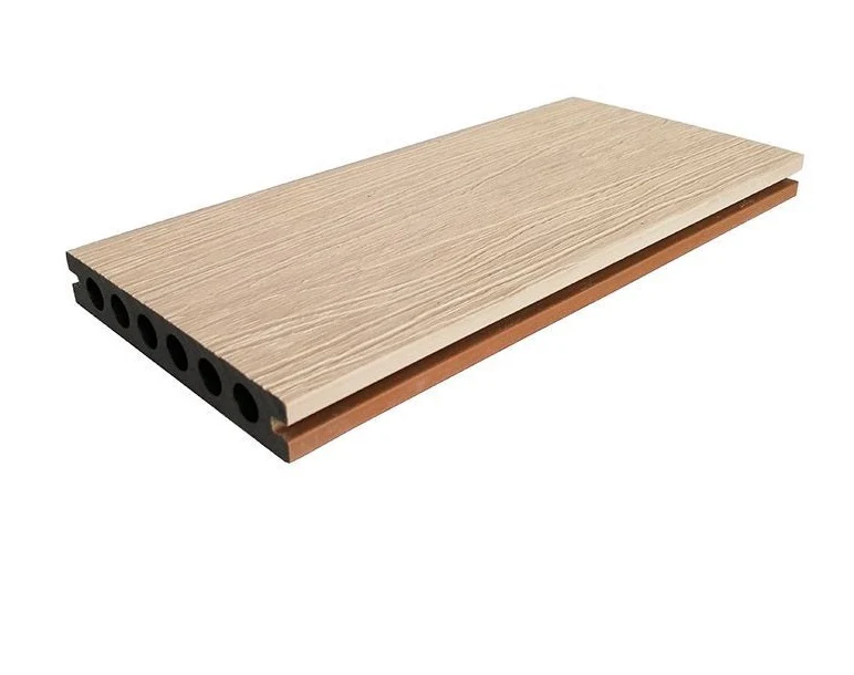 Deck WPC Piso Exteriores Dual Color Marron Teca Y Marron Claro Por El Otro Lado 23 X140x2900mm - Image 3