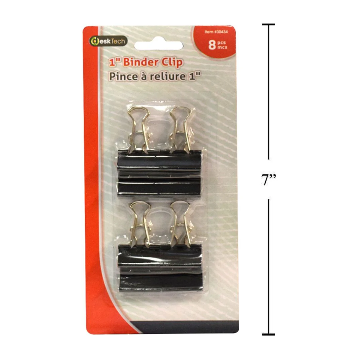 Desk Tech - Clip Sujetapapeles Para Carpetas De 1 ", 8 Piezas, Negro - Image 3