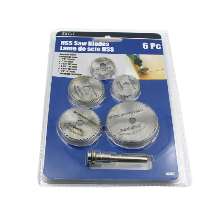 Juego De 6 Pcs Discos Corte HSS + Mandril Para Motortool O Dremel - Image 2
