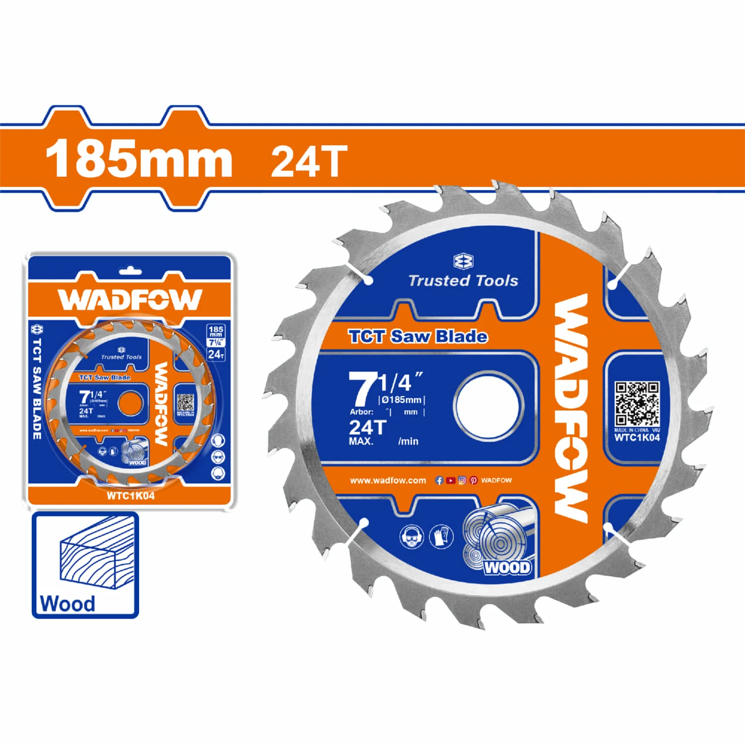 Discos De Corte Sierra TCT 185Mm. Anillo Reductor: 16Mm. Para Usar En Corte De Madera. - Image 2