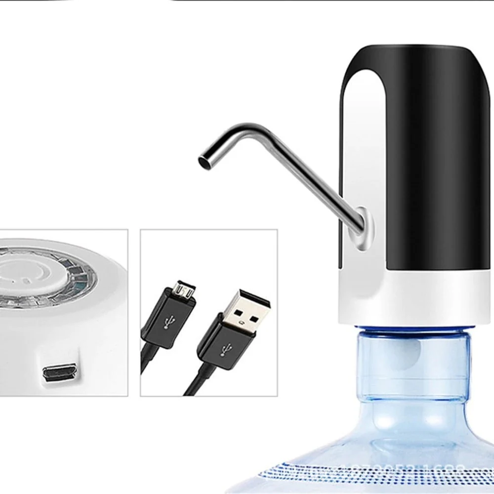 Dispensador De Agua Electrico, Recargable Por USB, Para Garrafon - Image 3