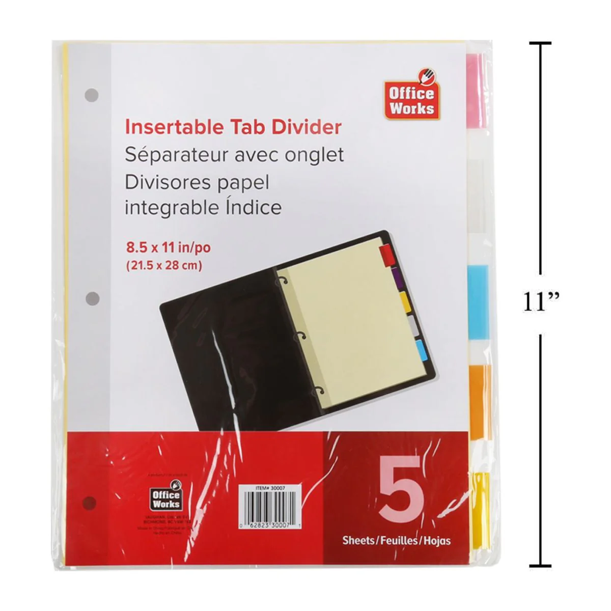 Divisores Papertab Insertables De 5 Piezas, 8.5 "X 11" - Image 5
