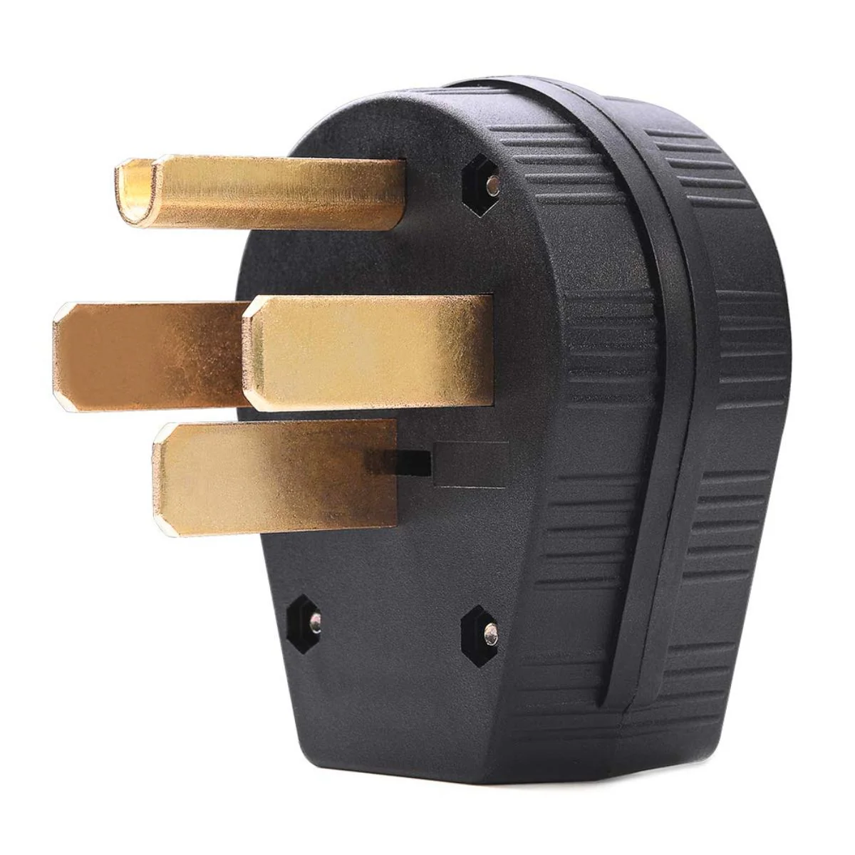 Enchufe Macho NEMA 14-50P 50A 125/250V. Conector Eléctrico Alta Potencia. 4 Clavijas.
