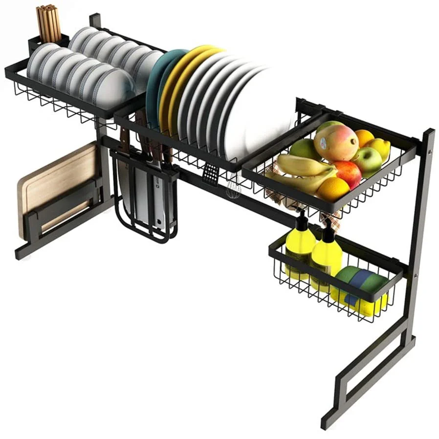 Escurridor Organizador De Platos Para Fregador. Color Negro. Secar Platos - Image 6