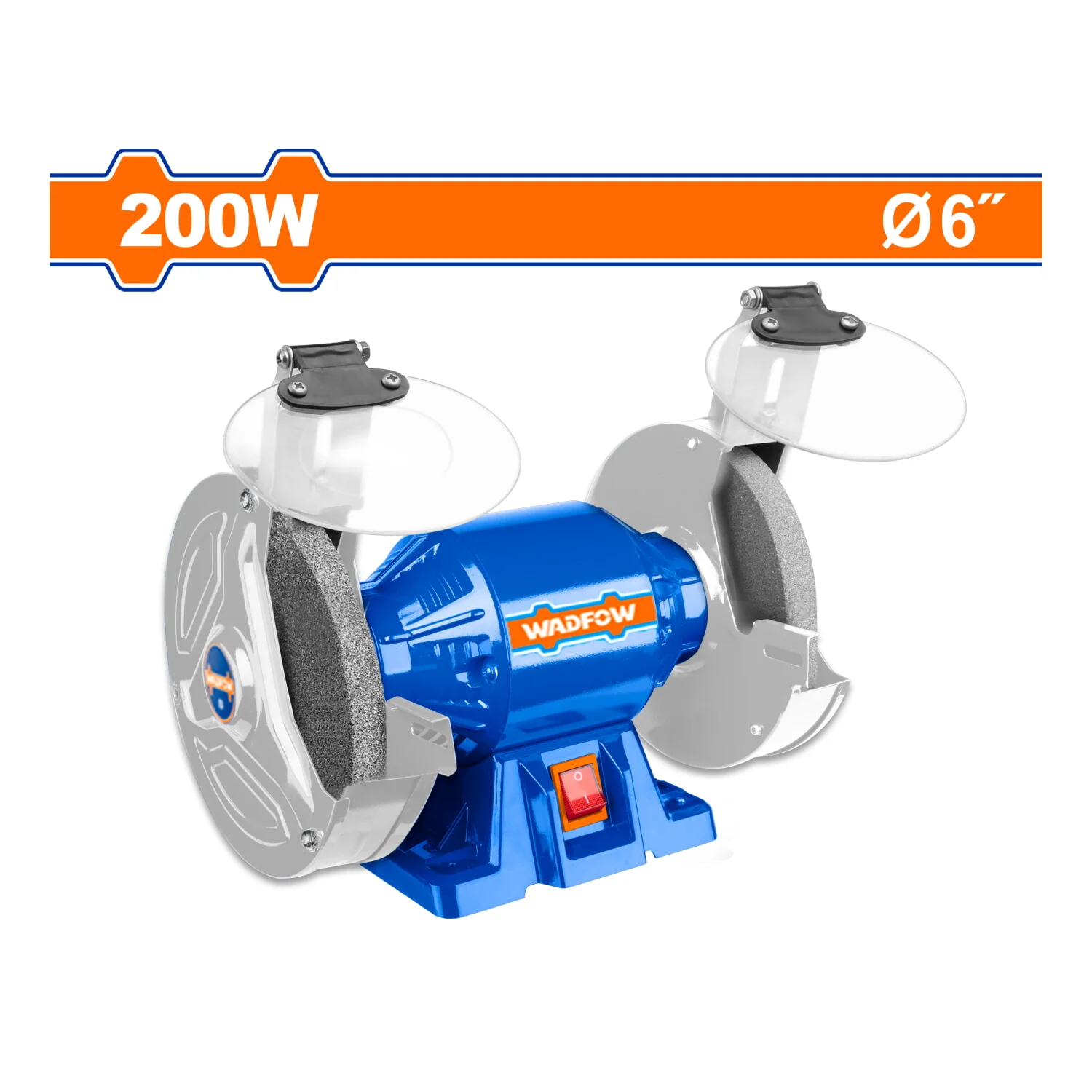 Esmeril De Banco De 110-120V~60Hz. Potencia 200W. Velocidad Max. 3450 Rpm. Rueda 150 Mm (6"). Esmeriladora Afilador - Image 2