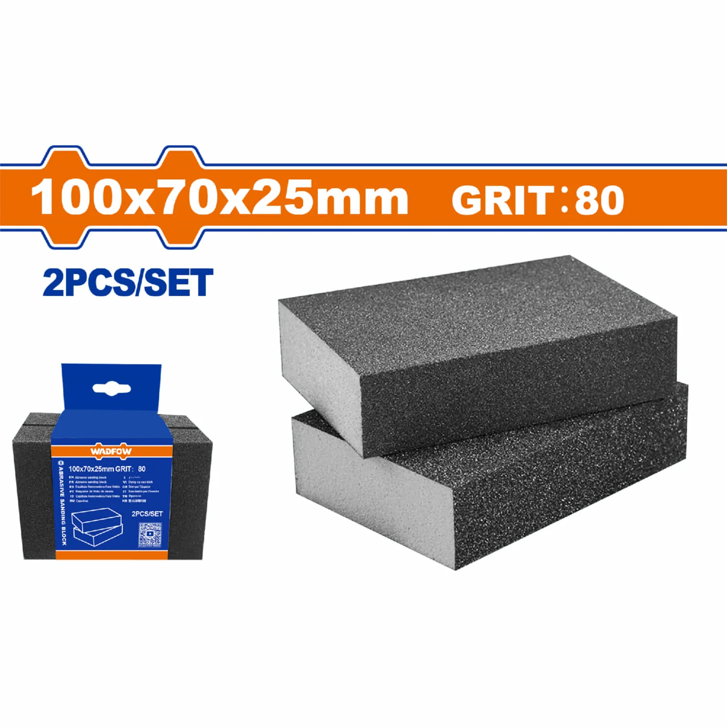 Esponjas Lija Abrasiva 100X70x25mm. Set De 2 Piezas. Ideal Para Metal Y Madera. - Image 3