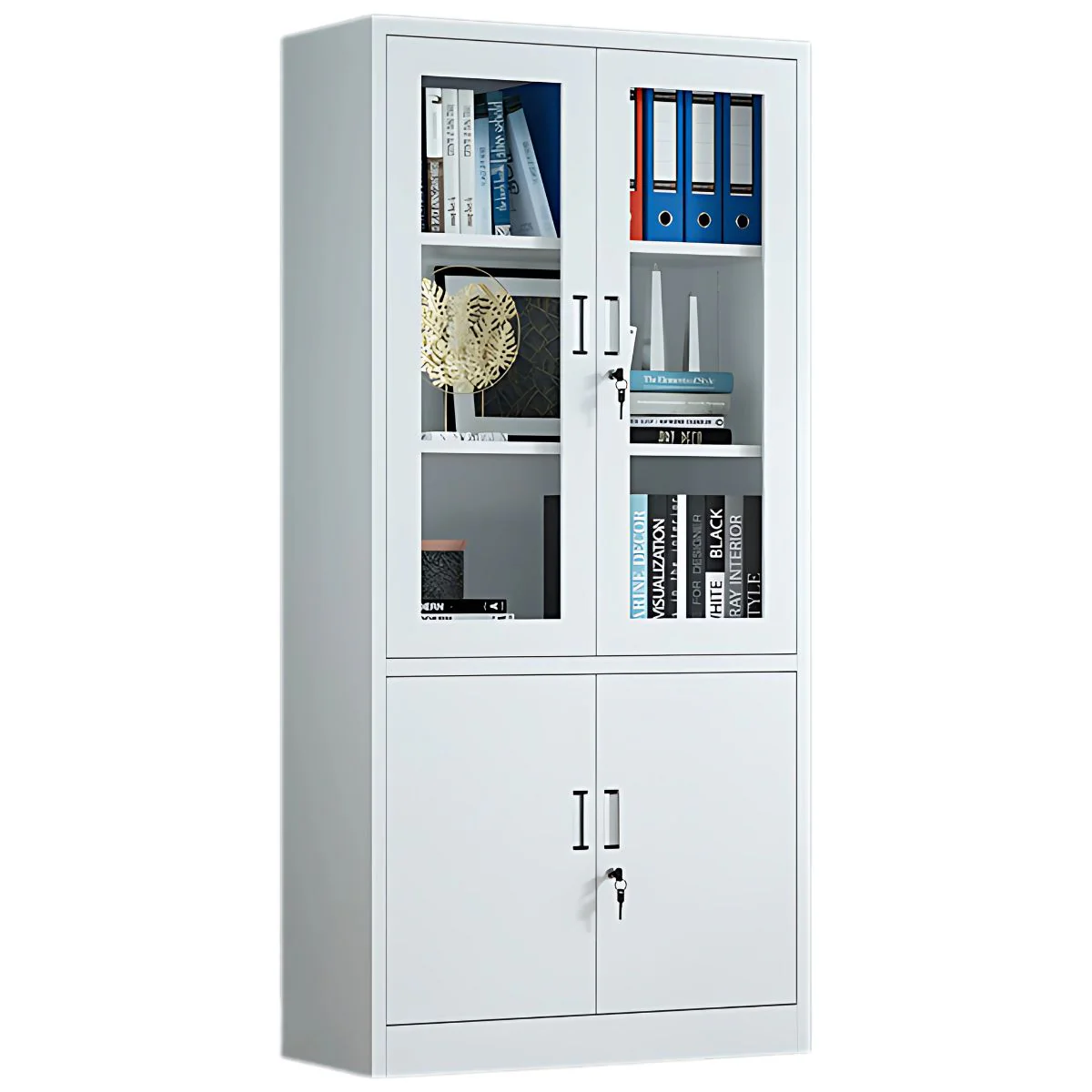 Estante Metálico Archivador De 4 Puertas Y 4 Tablillas. Armario De Metal Para Almacenaje De Archivos - Image 3