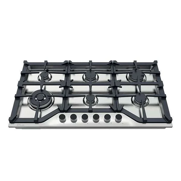 Estufa Empotrable A Gas Milan 91. Color Inox.