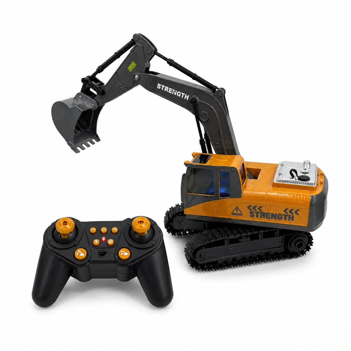 Excavadora A Control Remoto. Juguete Para Niños. De 11 Canales Con Brazo Móvil Y Rotación 680°. - Image 3