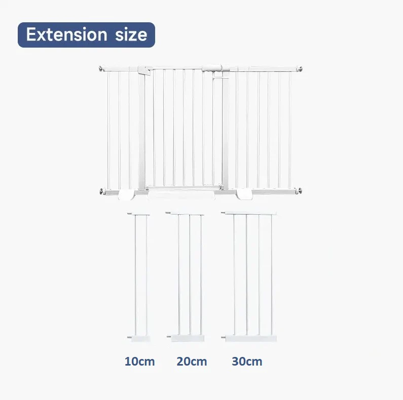 Extensión Para Puerta De Seguridad L374 Para Bebes Y Mascotas De 10 Cm, Color Blanco - Image 2
