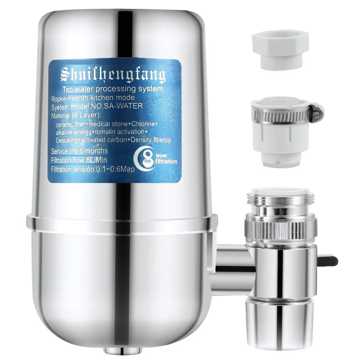 Filtro De Agua Para Grifo. Purificador De Agua De 8 Etapas Ideal Para Llave De Fregadero. - Image 4