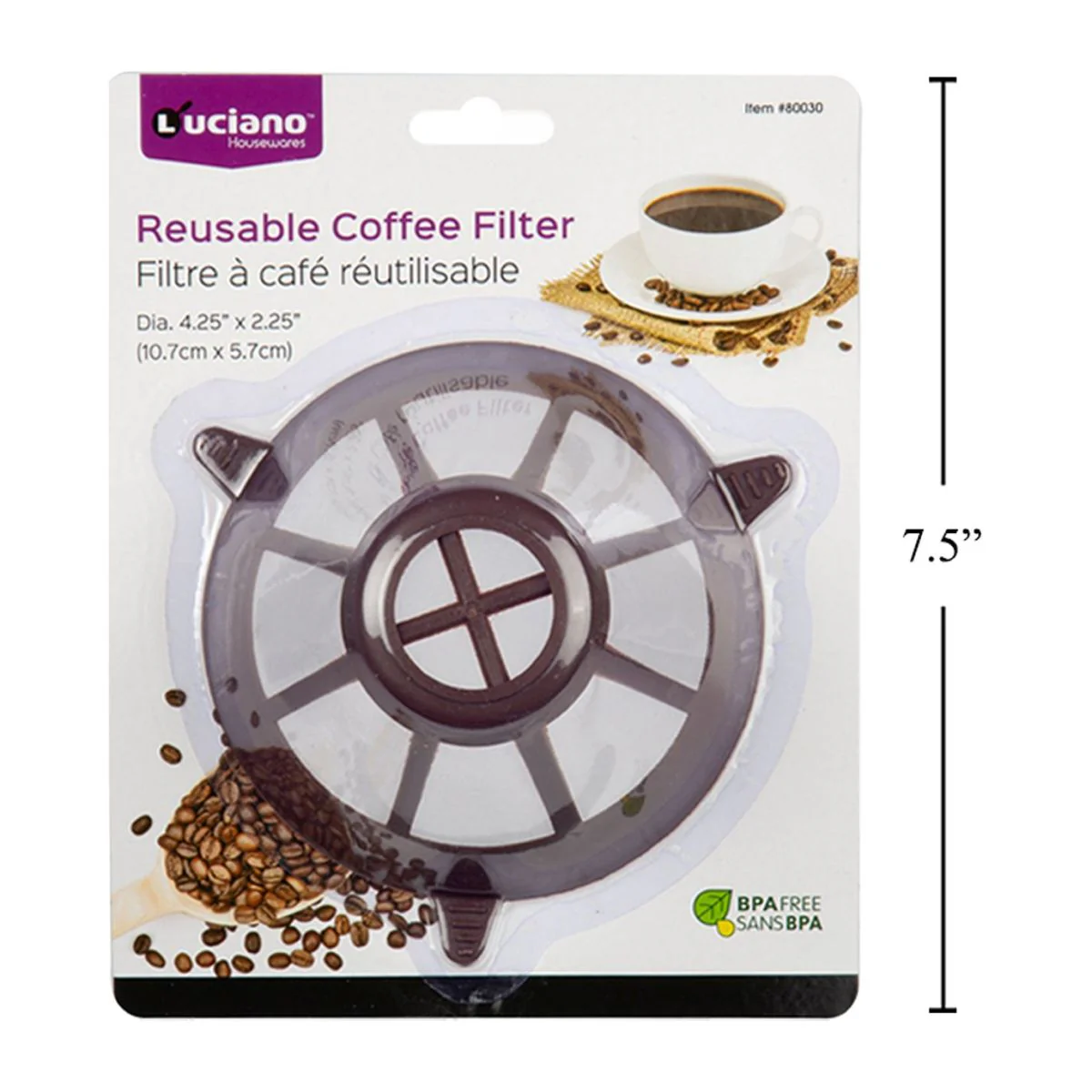Filtro De Café Reutilizable Luciano, Forma Cónica - Image 3
