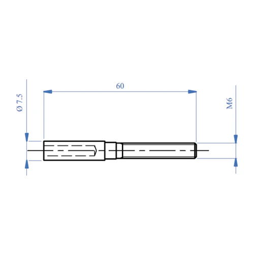 Fiting Para Cable 5 Mm Rosca Derecha. - Image 2