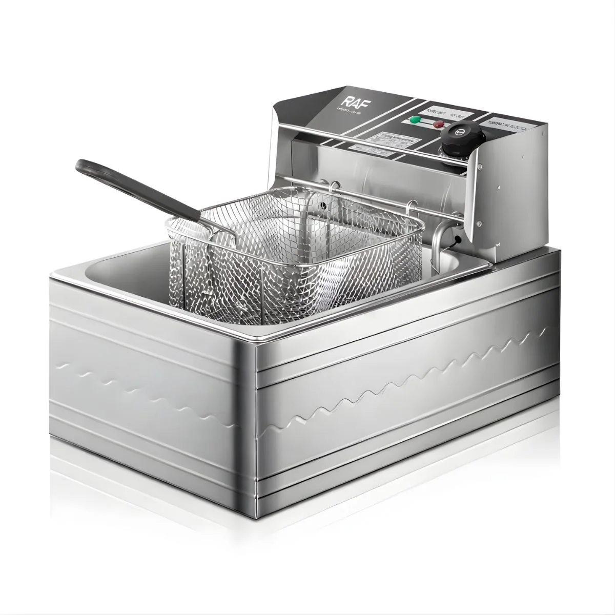 Freidora De Aceite 6L 1600W Inoxidable Con Control De Temperatura. Rango 160°–180°C. Deep Fryer.