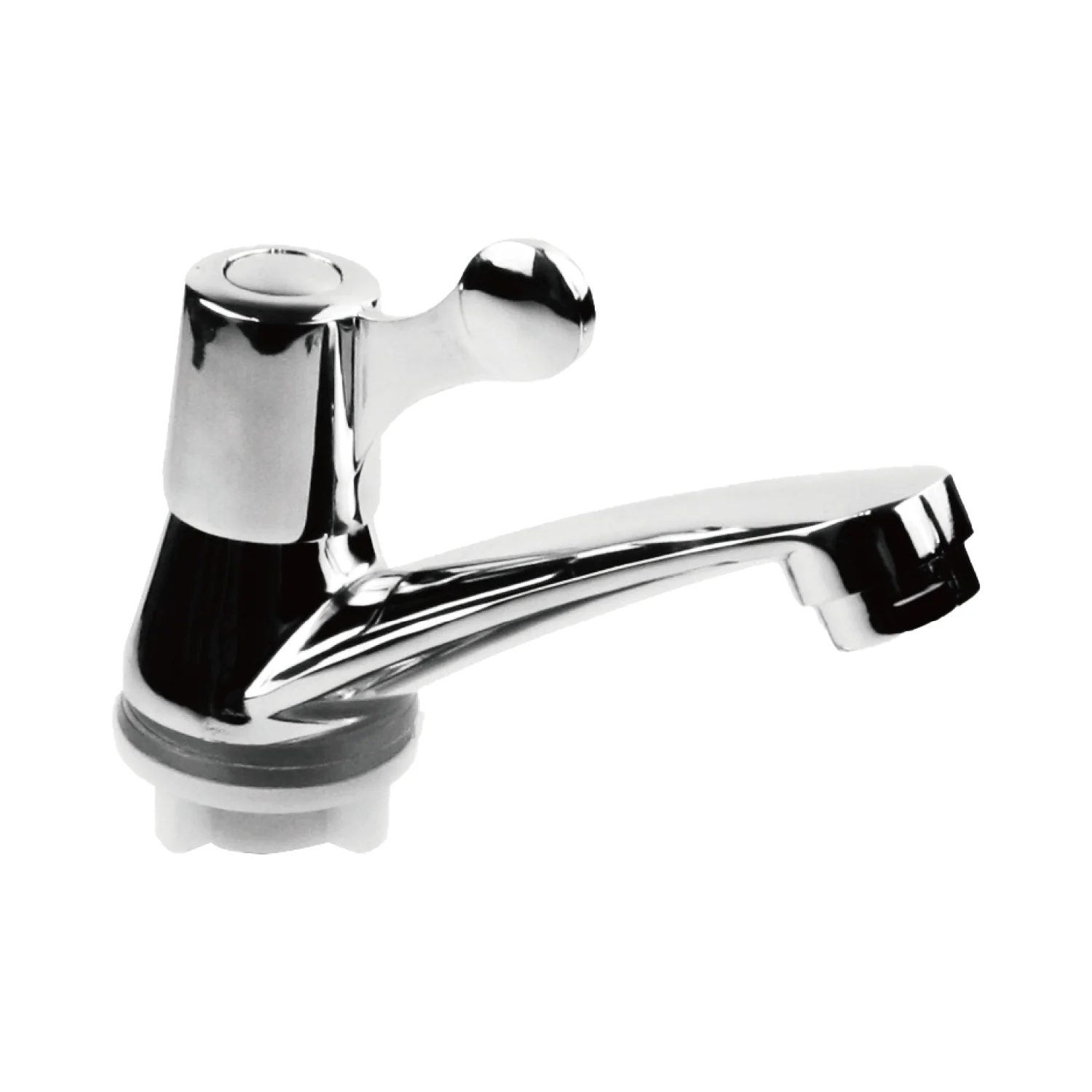 Grifo De Lavamanos Cromado Brillante. Pluma Llave Para Baño En Cuerpo De Zinc. - Image 2