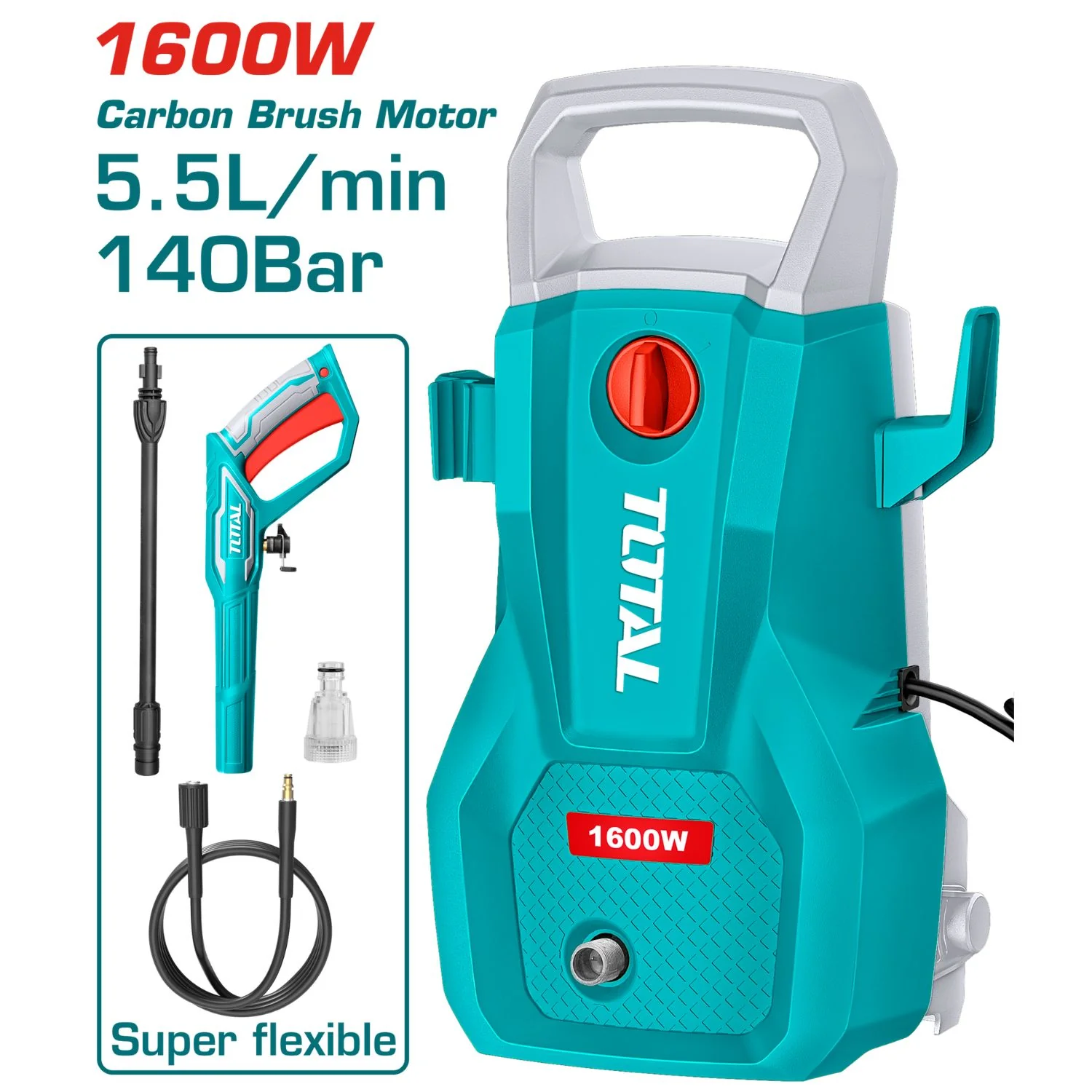 Hidrolavadora De Alta Presión 5.5L 110-120V~60Hz Potencia 1600W. Presión Max 140Bar (2030PSI) Hidrojet - Image 2