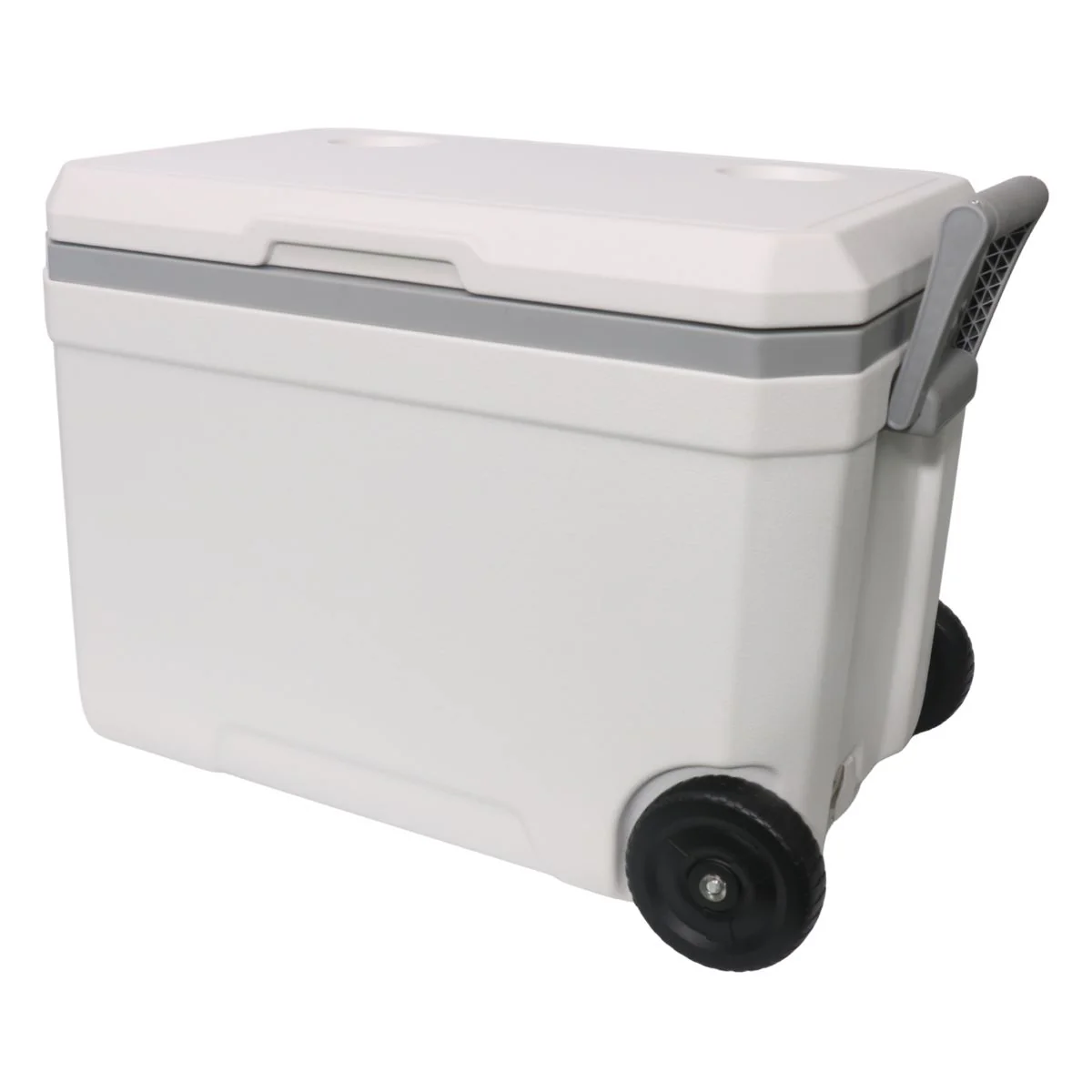 Hielera Portátil 48QT (45L) Con Ruedas Y Asas. Color Blanco.  Enfriador Rígido 57.8X38x41 Cm Para Camping, Playa Y Picnic. Cooler - Image 2