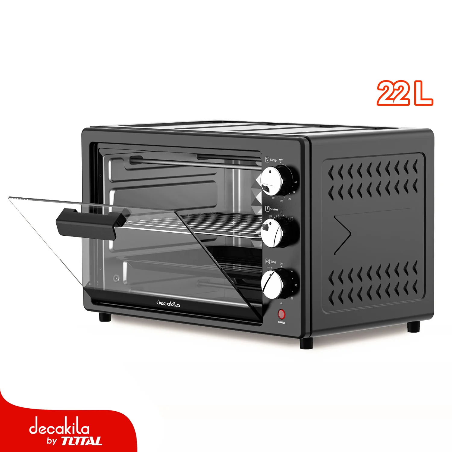 Horno Tostador 22L 1000W 120V 3 Funciones De Calentamiento - Image 2