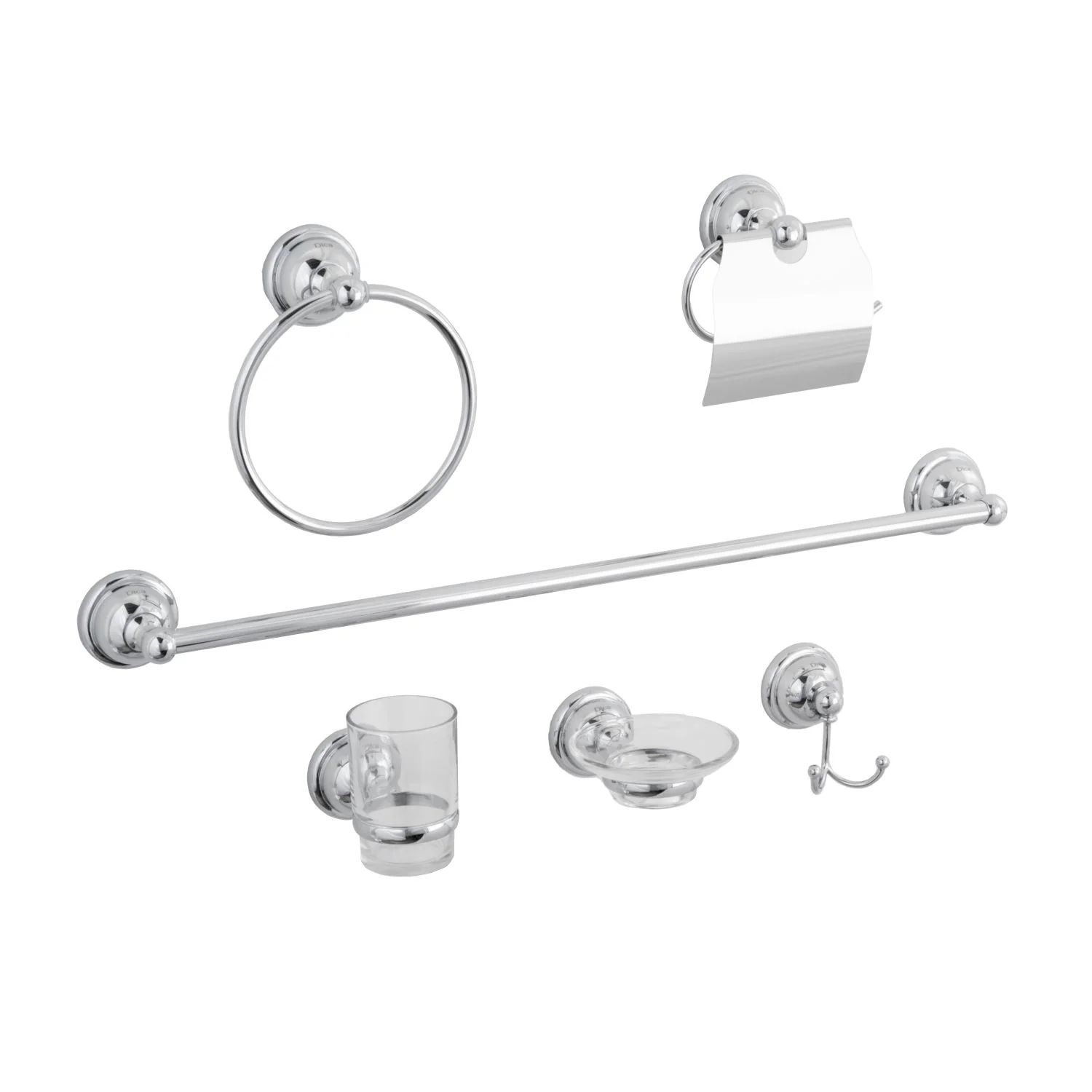 Juego De Accesorios De Baño De Pared De 6 Piezas - Image 2